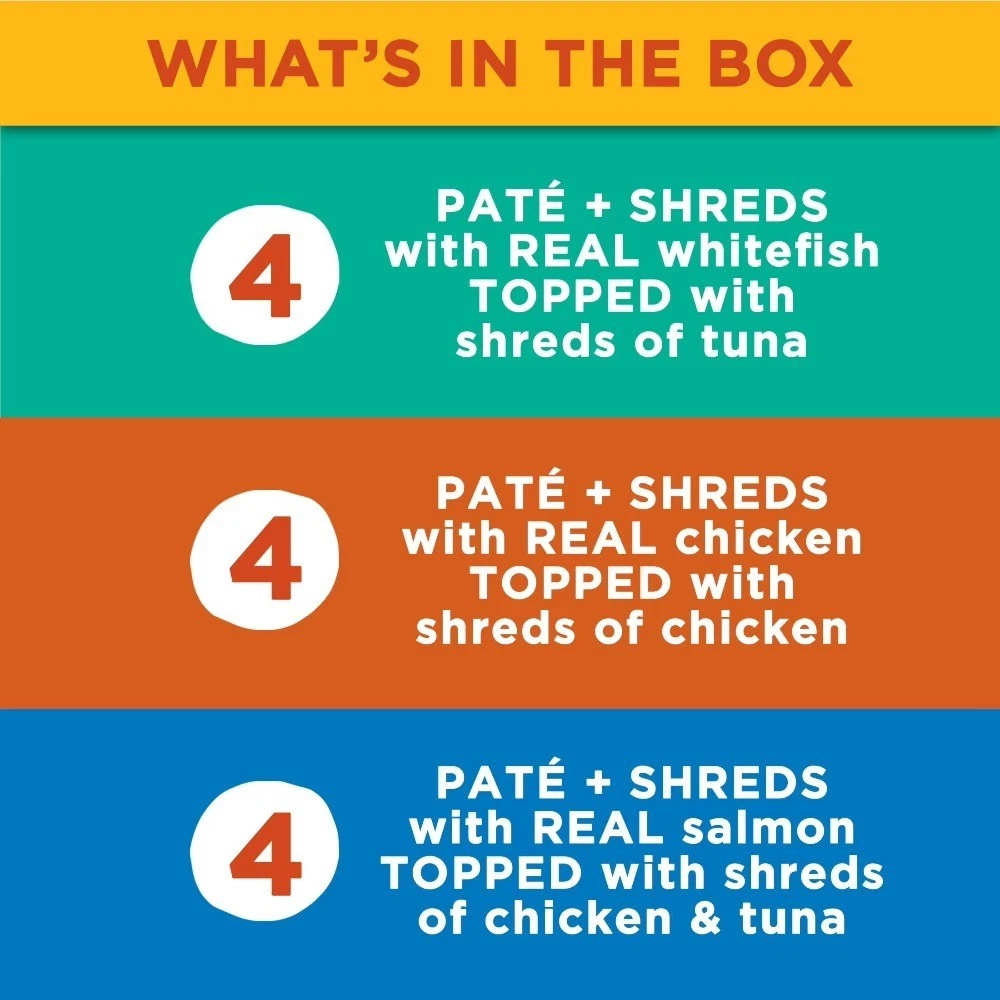 Pate Toppers Seafood & Poultry Variety Pack, Wet Cat Food, 2.75 oz Cup, 12 Pack - thumbnail 4