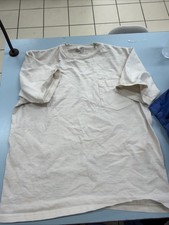 Camber Men's T-Shirt Off White, Size L, Made in USA, Men