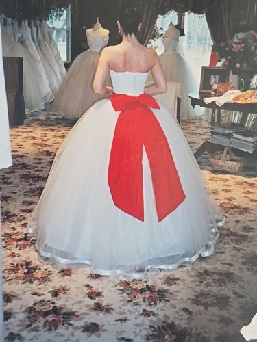 Beautiful custom made wedding dress size 0-2 with long sleeve top and veil - Picture 20 of 24