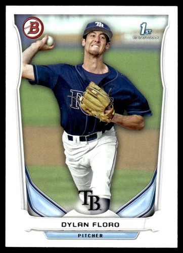 Dylan Floro 2014 Bowman #BP16 Tampa Bay Rays MLB READ FREE SHIPPING AutographDen - Picture 1 of 2