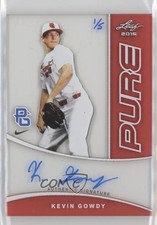 2015 Leaf Perfect Game National Showcase Pure Red 1/5 Kevin Gowdy Auto n1u