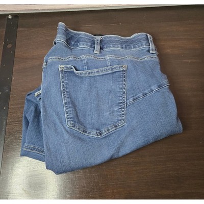 Torrid Crop Bombshell Skinny Jeans Plus Size 24 Medium Wash Premium Stretch Deni