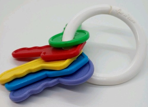 Vintage Luv N Care Key Ring Keyring Play Keys Baby Infant Toddler Toys Teething 