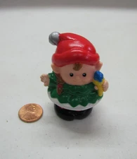 Fisher Price Little People Santa Claus Girl Elf Christmas Holiday 1998