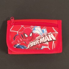 MARVEL Ultimate Spider-Man Children boy's Tri Fold Wallet - Bright Red clean