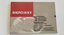 LIBRETTO/MANUALE USO E MANUTENZIONE DUCATI SUPERSPORT 600-750-900 SUPERLIGHT900