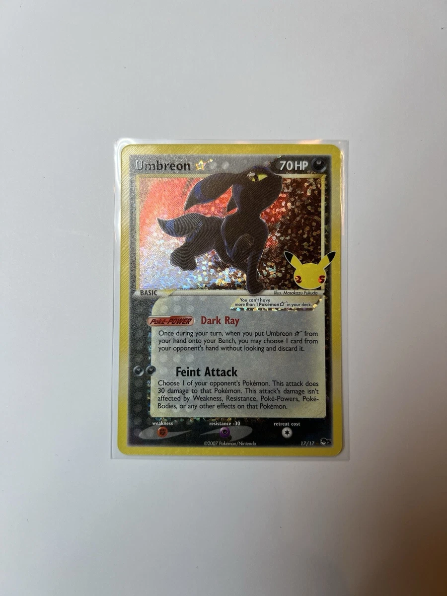 umbreon pokemon card 25th anniversary Umbreon Star 17/17 Celebrations: Classic Collection for sale