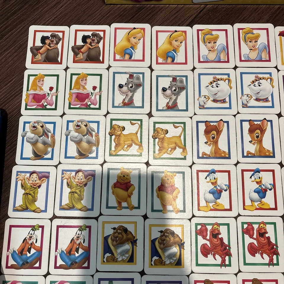Memory Game The Disney Edition Milton Bradley 2002 Hasbro #41020 COMPLETE - Image 2 of 4