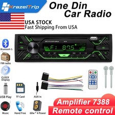 Car Stereo Audio Radio Receiver W/ Bluetooth in-Dash FM SD USB MP3 Player