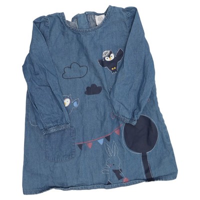 Lindex Kids, Jeanskleid, Größe: 92, Blau, Baumwolle, Print, Denim, Mädchen #hva