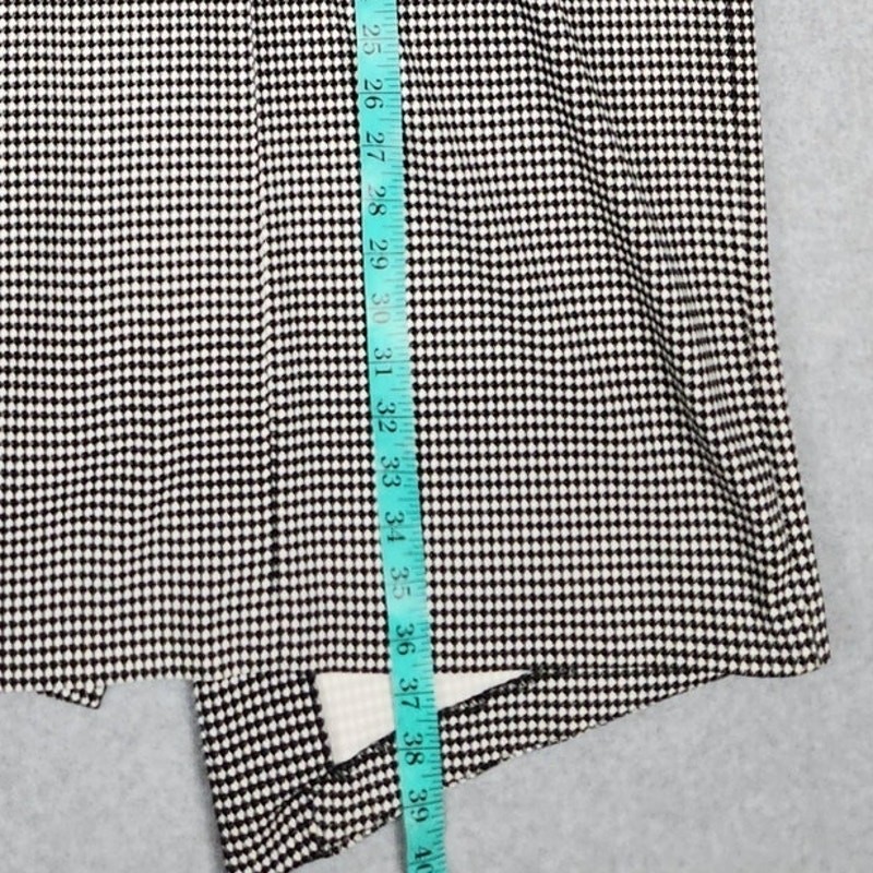 Shelby & Palmer Dress Size 8 Houndstooth Asymmetrical Faux Buttons