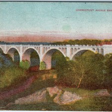 c1910s Washington DC Connecticut Ave Bridge PC William Howard Taft Foster A326