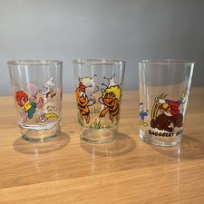 3 x Vintage Gläser Kinderglas - Biene Maja +...