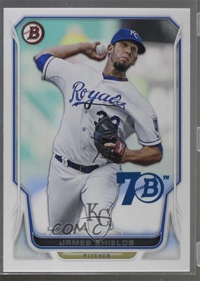 2017 Bowman 70th Anniversary Buybacks Blue James Shields #2014-48 3p5