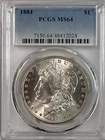 1884-P Morgan Dollar PCGS MS64 Graded Silver $1 Coin