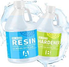 Clear Epoxy Resin Kit 1 Gallon, 2 Part Resina Epoxica for Countertop Wood Table