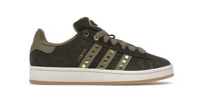 adidas Campus 00s W Women's Olive/Gold Suede Low Top Sneakers JQ8333 SZ 8W