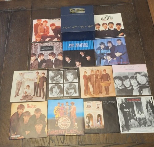 The Beatles Singles Collection 7" 45rpm Vinyl Record Set 1982 * Incomplete *