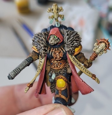 warhammer 40k space wolves Wolf Priest bemalt / painted