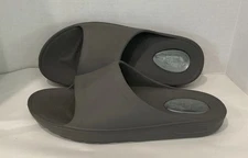 MyPillow Mens Size 14 Sandals Slides Comfort House Slippers Foam Sole Gray