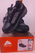 Ozark Trail Mens Black Leather Waterproof Hiking Shoes Size 10 - New