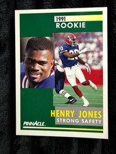 1991 Pinnacle Henry Jones Rookie Card #281 Strong Safety Football Trading Card