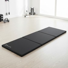 ProSource 6' x 2' Tri-Fold Thick Exercise Mat - Ideal for MMA, Yoga  Stretching