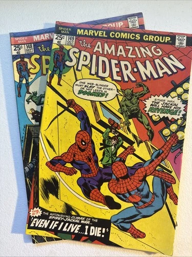 Amazing Spider-Man #148 and #149 Marvel 1975  Key Issues Both VF/NM