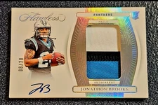 2024 Panini Flawless Jonathon Brooks Rookie RPA #08/20 Panthers AUTO KHH 