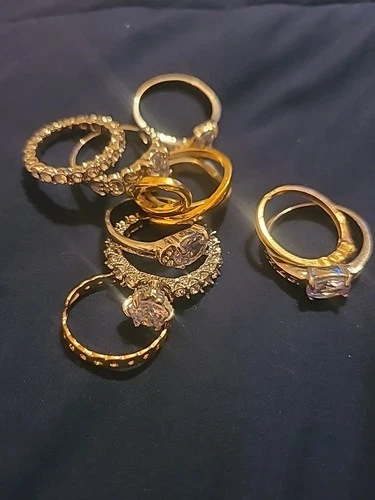 Unchecked Mixed Ring Lot Vintage to Modern Costume Jewelry