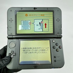 TOP IPS Nintendo new 3DS LL XL Metallic Black Console Region Japanese Only R40