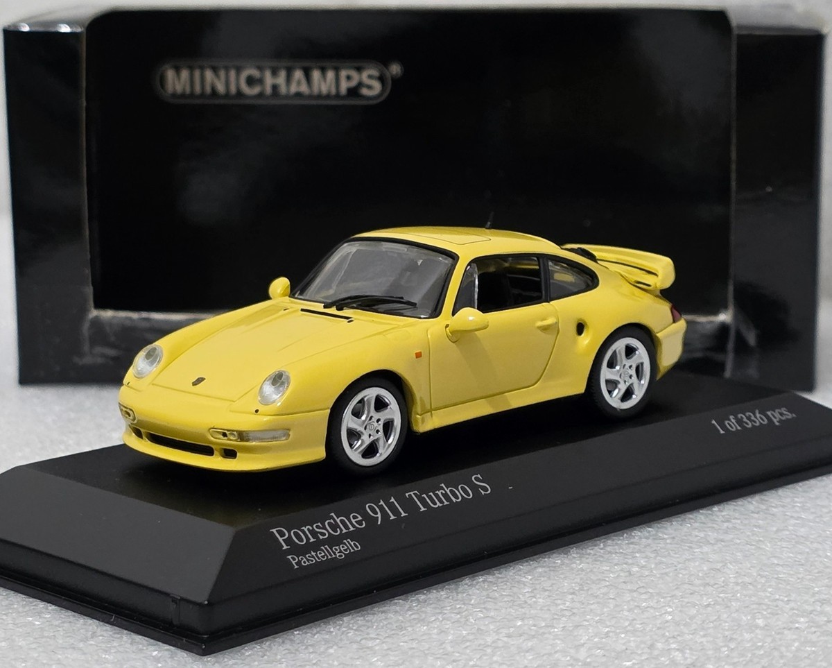 1/43 PORSCHE 911 （993) Turbo S / PMA Porsche 911 (993) Turbo S 1998 Yellow 1:43 Mnichamps 430069270