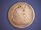 1861 O SEATED LIBERTY HALF DOLLAR__50C RARE CIVIL WAR SILVER__NEW ORLEANS MINT