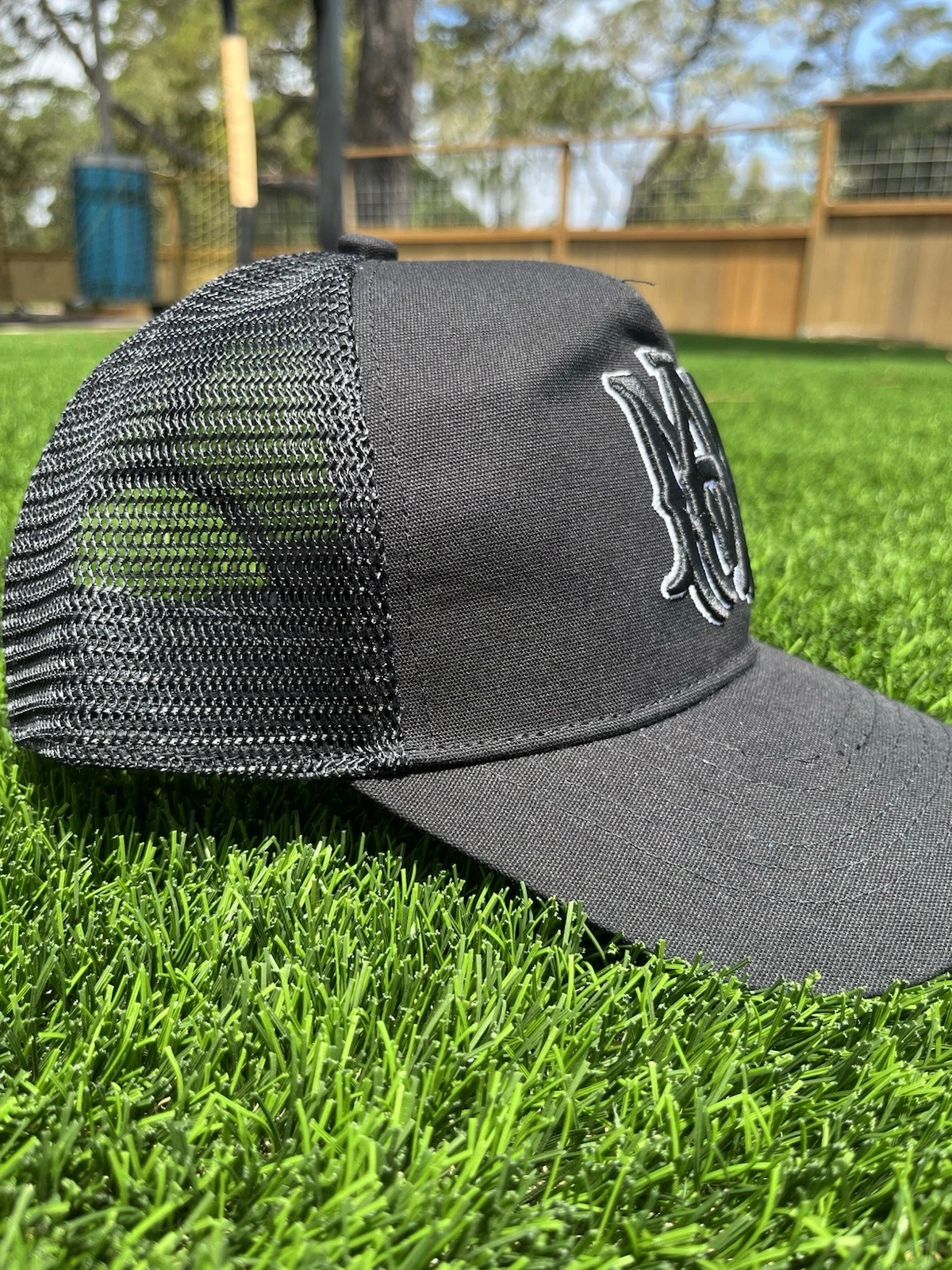 Cappello Camiri Uomo MA Logo Camionista Nero Nuovo Con Etichette