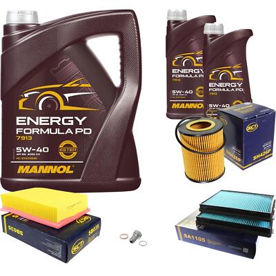 SCT Inspektionspaket 7 L MANNOL Energy Formula PD 5W-40 für BMW 5er E39 520i