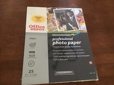 Office Depot Professional Photo Paper 8.5" x 11", Brilliant Gloss, 25 Sheets 