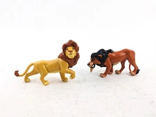 Vintage Disney Applause Lion King PVC Figures Cake Toppers Simba Scar