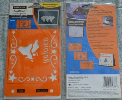 NEW ~ FISKARS EMBOSSING CARD BOSS "REJOICE" | eBay