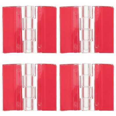  4 Pcs Clear Acrylic Hinges Strong Adhesive Selbstklebendes Scharnier Scharniere
