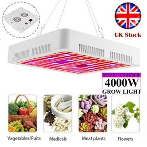 4000w Led Grow Light Hydroponic Full Spectrum Indoor Flower Plant Lamp Panel Uk Ebay
