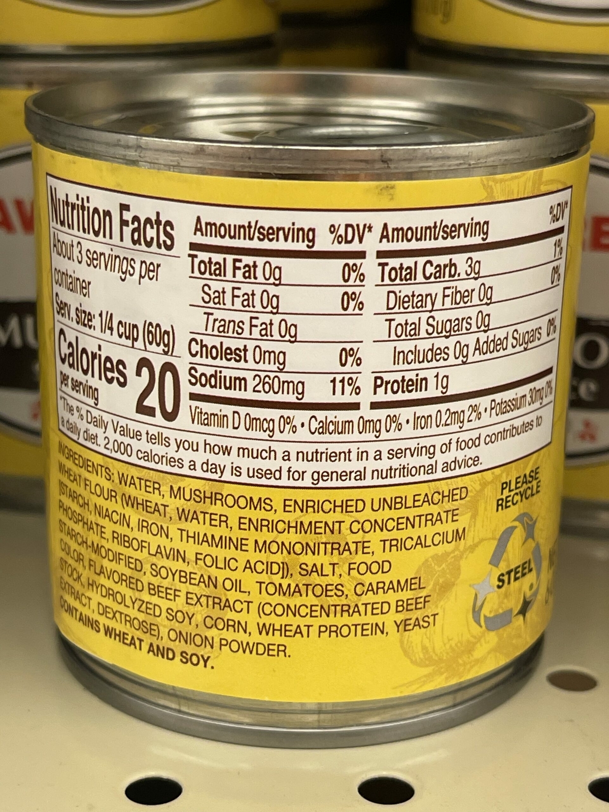 SIX CANS Dawn Fresh By Mushroom Steak Sauce 6 oz Meatloaf