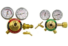 Gas Regulator Oxygen Acetylene Set Heavy Duty Compatible with Victor Regulators