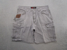 Vintage Y2k Wrangler Riggs Ripstop Gray Mens Cargo Workwear Shorts Size 38 Read