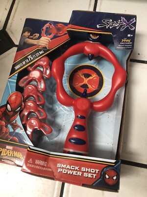 2 Unopened Splat X Smack Shot Power Set Spider-Man + Batman Sling Shot