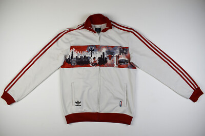 Rare Adidas Vintage Official NBA Chicago Bulls Track Top Size M