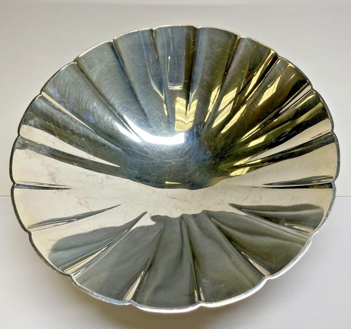 Tiffany & Co. Sterling Silver Candy Dish, 6 Inches Diameter, Three Ball Feet