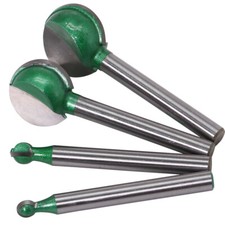 4pcs 6mm Shank Tungsten Carbide Ball Nose Router Bit Set 6mm,8mm,20mm,22mm