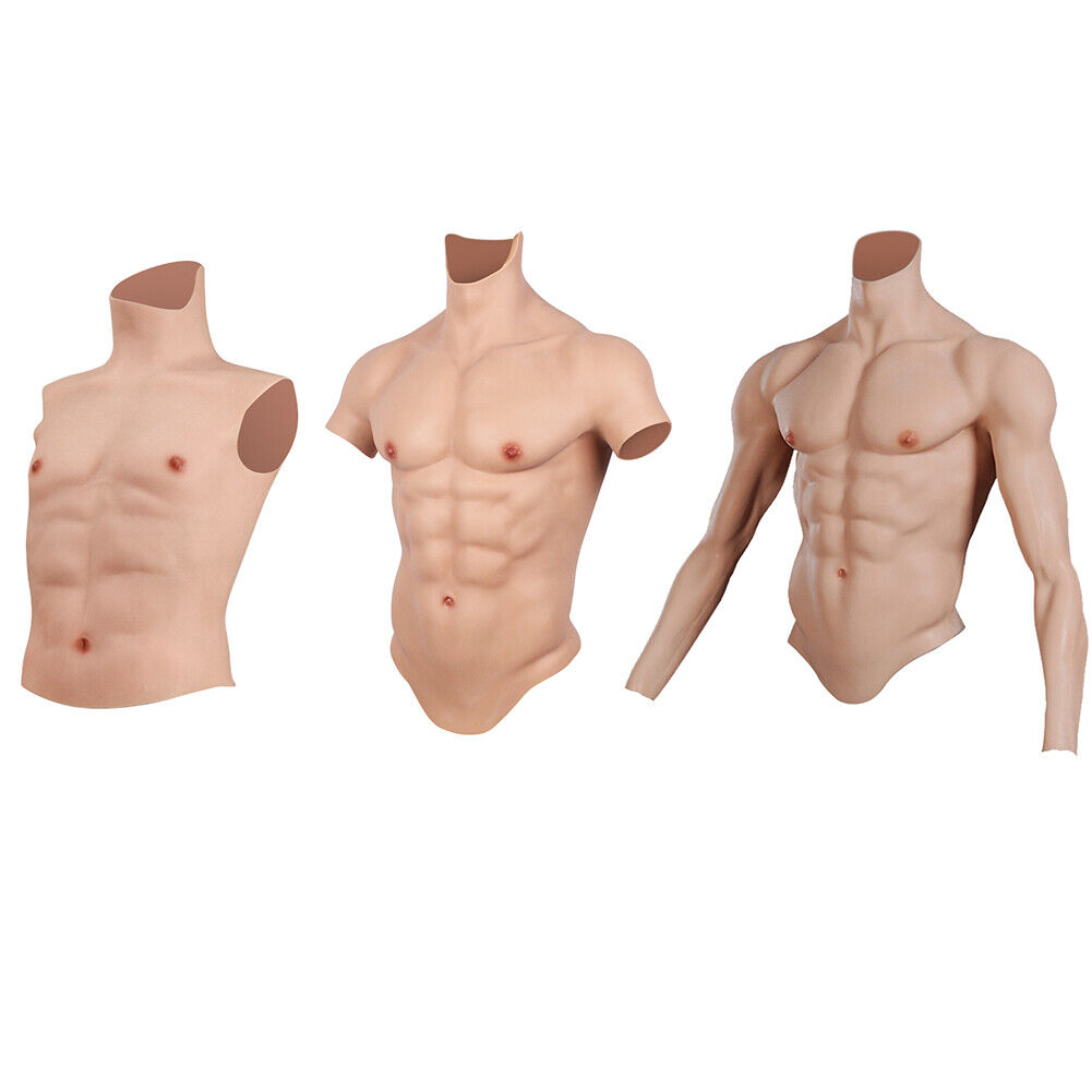 Realistic Silicone Fake Muscle Belly Body Suit With Arms Simulation False  Chest For Man Women Cosplay, CosplayWare, Up to 75% Off, Free Shipping