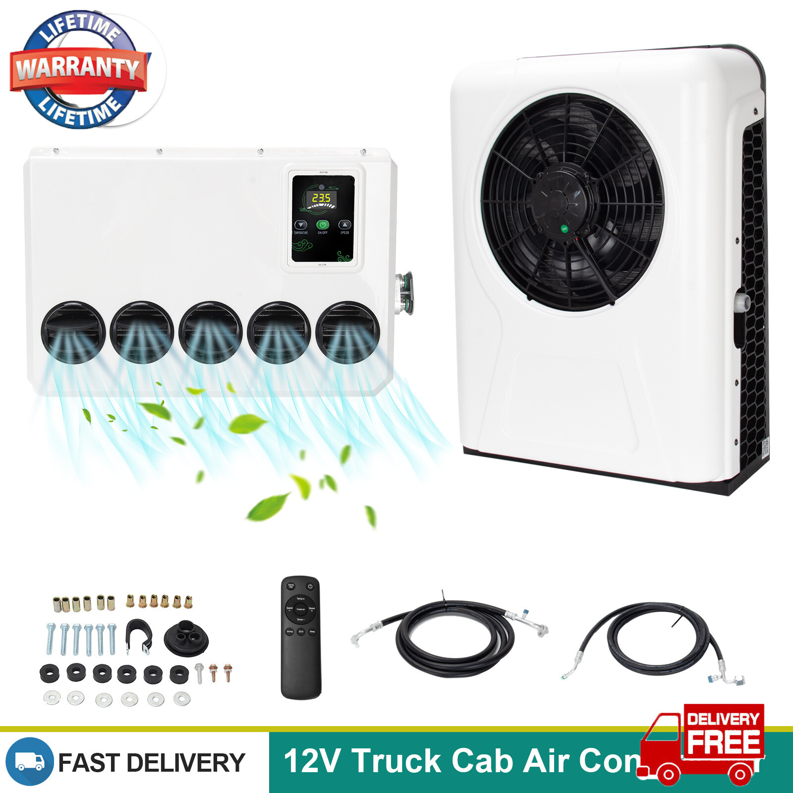12V 12000 BTU Split AC for Trucks, Buses, RVs & Caravans-image