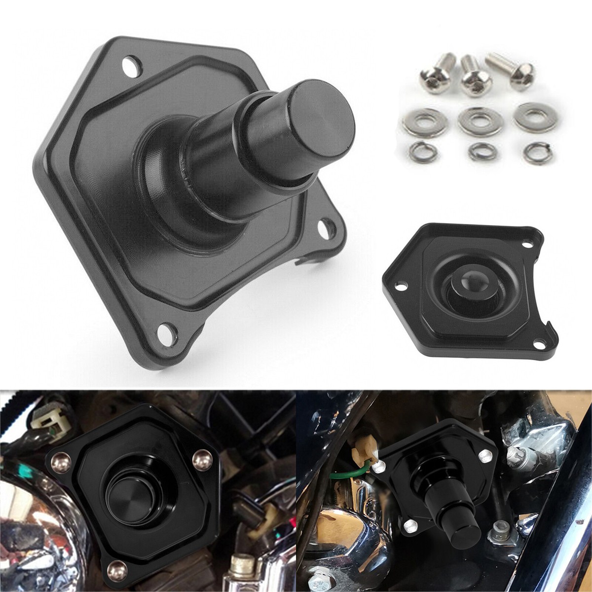 NEW CHROME PUSH BUTTON STARTER FITS HARLEY DAVIDSON FLSTN FLSTS - Foto 9